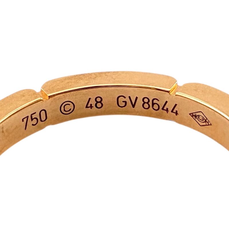 Cartier Maillon Panthère Ring Size 8 18k Gold 18K Pink Gold Ladies Cartier