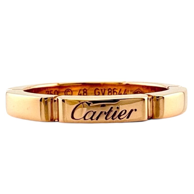 Cartier Maillon Panthère Ring Size 8 18k Gold 18K Pink Gold Ladies Cartier