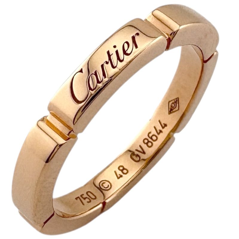Cartier Maillon Panthère Ring Size 8 18k Gold 18K Pink Gold Ladies Cartier