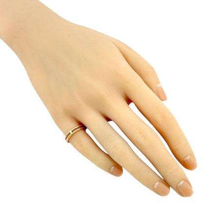 Hermes Ariane Ring Size 9 18k Gold 18K Pink Gold Ladies Hermes Preowned Hermes