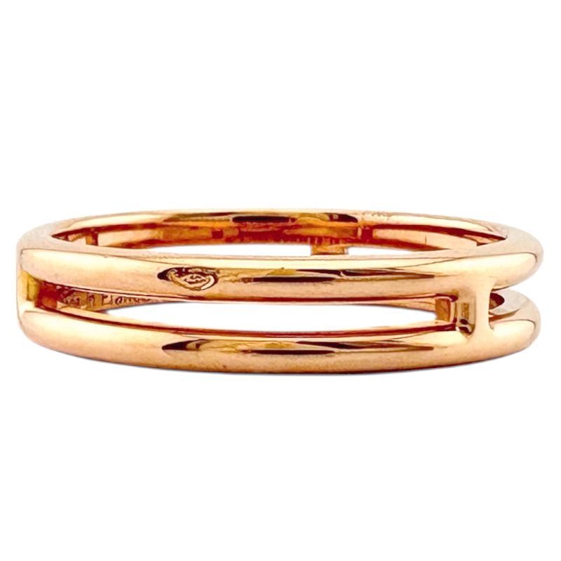 Hermes Ariane Ring Size 9 18k Gold 18K Pink Gold Ladies Hermes Preowned Hermes