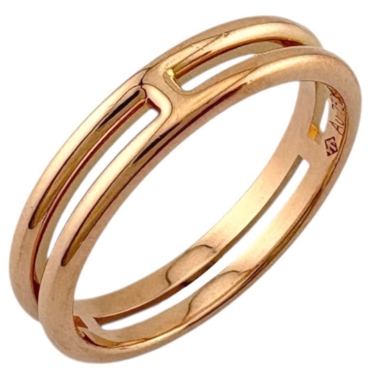 Hermes Ariane Ring Size 9 18k Gold 18K Pink Gold Ladies Hermes Preowned Hermes