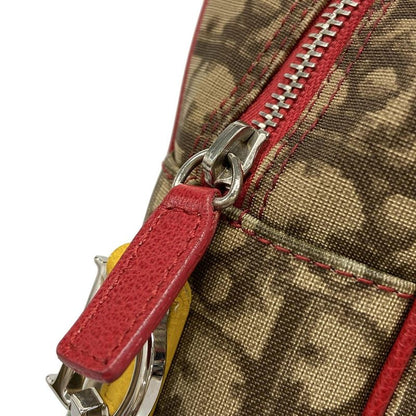 Dior Christian Dior Shoulder Bag Rasta Trotter Beige and Dark Brown Leather