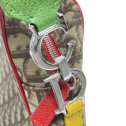 Dior Christian Dior Shoulder Bag Rasta Trotter Beige and Dark Brown Leather