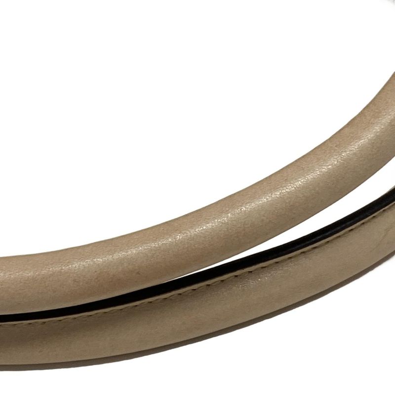 Gucci Handbag Abby GG Pattern 130942 Gold and Pink Beige Leather