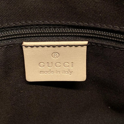 Gucci Handbag Abby GG Pattern 130942 Gold and Pink Beige Leather