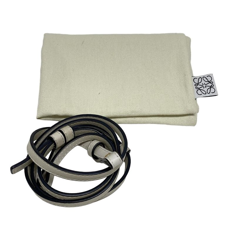 Loewe Flamenco Clutch Mini Ivory