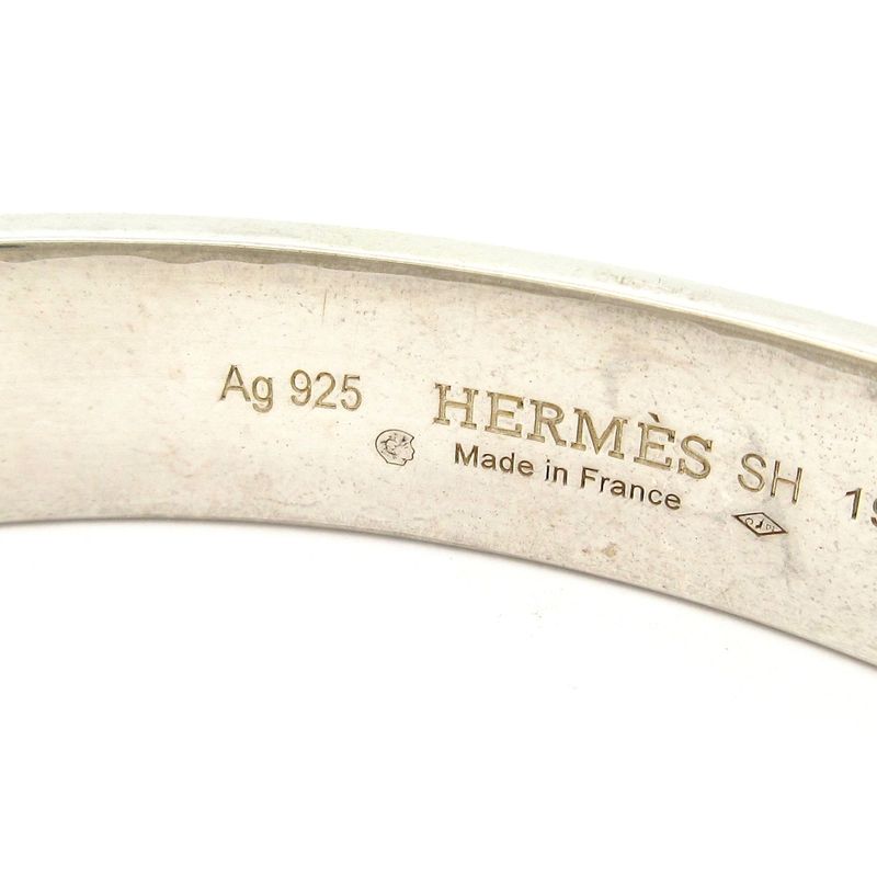 Hermes Bangle Collier de Chien Silver Size: Sh