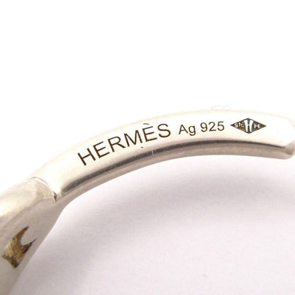 Hermes Earrings Chaine D'ancre Silver Hoop