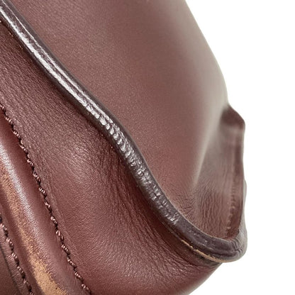 Celine Handbag Luggage Mini Shopper Bordeaux Leather