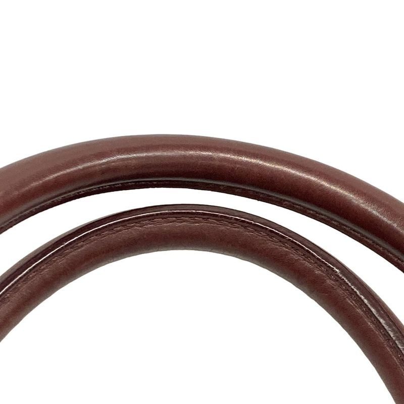 Celine Handbag Luggage Mini Shopper Bordeaux Leather