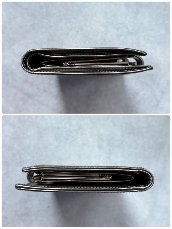 Chanel Coco Long Wallet with Clasp Gold Leather Bifold Wallet Authenticity