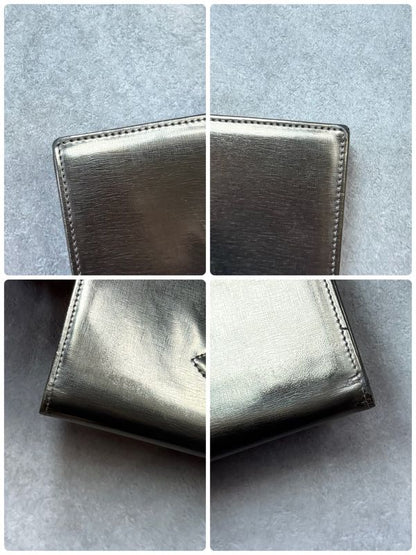 Chanel Coco Long Wallet with Clasp Gold Leather Bifold Wallet Authenticity