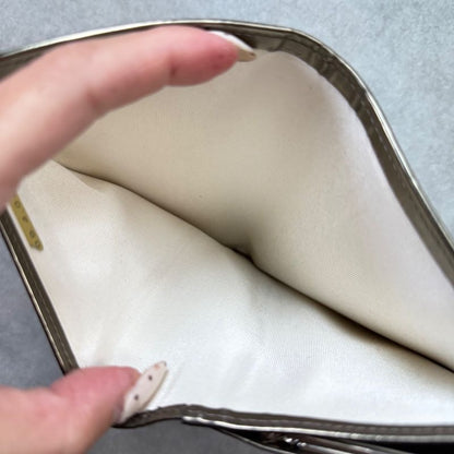 Chanel Coco Long Wallet with Clasp Gold Leather Bifold Wallet Authenticity