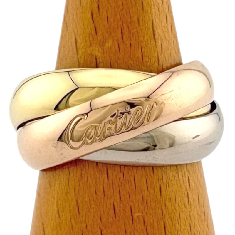 Cartier Trinity Ring Size 18.5 18k Gold 18K Yellow Gold Unisex Cartier Preowned