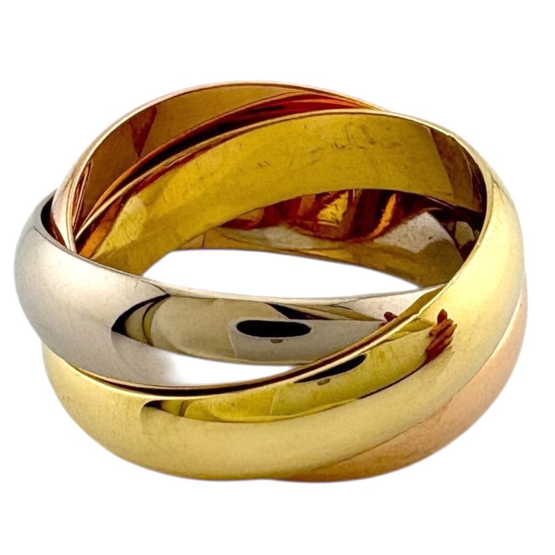 Cartier Trinity Ring Size 18.5 18k Gold 18K Yellow Gold Unisex Cartier Preowned