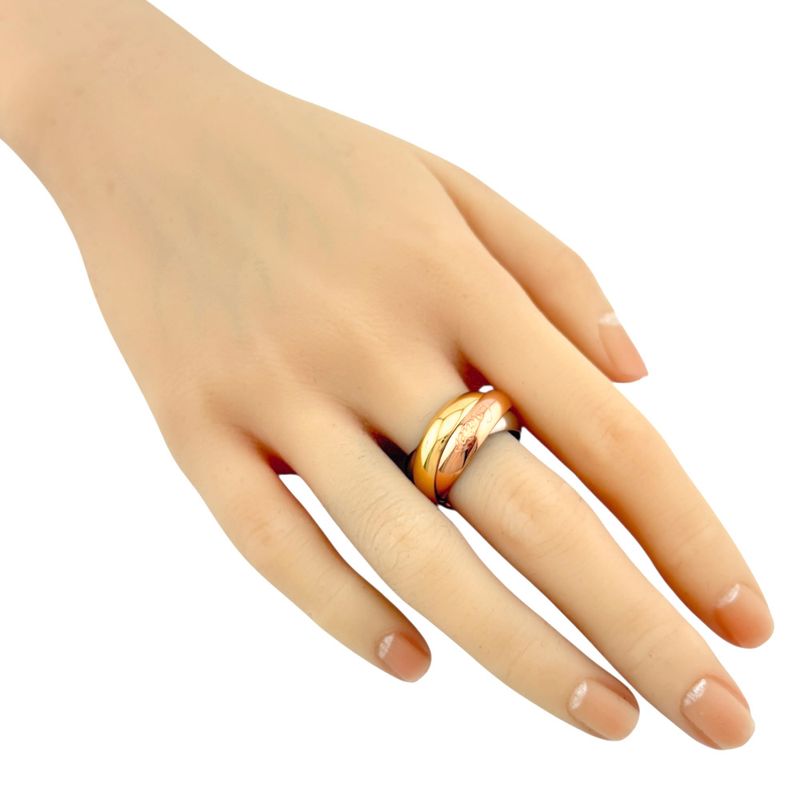 Cartier Trinity Ring Size 18.5 18k Gold 18K Yellow Gold Unisex Cartier Preowned