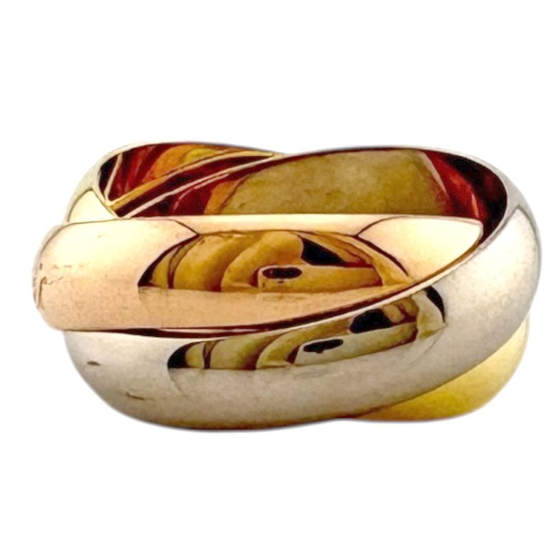 Cartier Trinity Ring Size 18.5 18k Gold 18K Yellow Gold Unisex Cartier Preowned