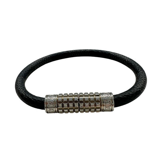 Louis Vuitton Bracelet Women Men Brand Graphite Damier Graphite Canvas Bracelet