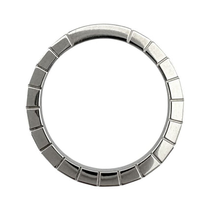 Cartier Lanier Ring Size 18.5 18k Gold 18kwhite Gold Unisex Cartier Preowned