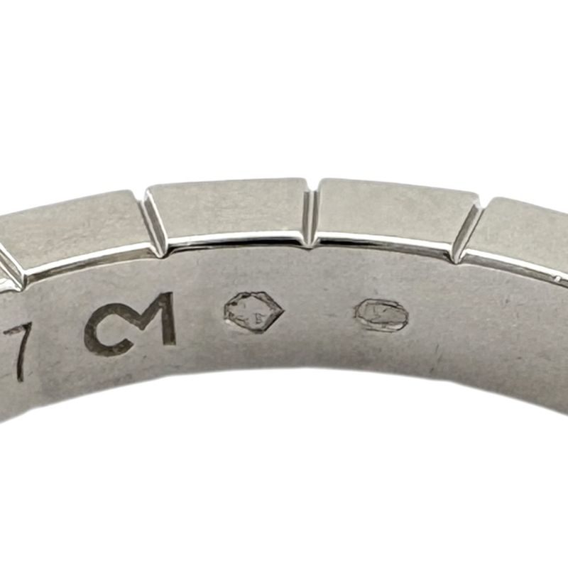 Cartier Lanier Ring Size 18.5 18k Gold 18kwhite Gold Unisex Cartier Preowned
