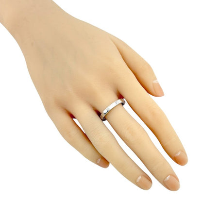 Cartier Lanier Ring Size 18.5 18k Gold 18kwhite Gold Unisex Cartier Preowned