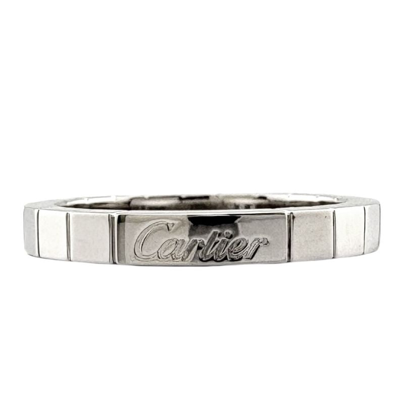 Cartier Lanier Ring Size 18.5 18k Gold 18kwhite Gold Unisex Cartier Preowned