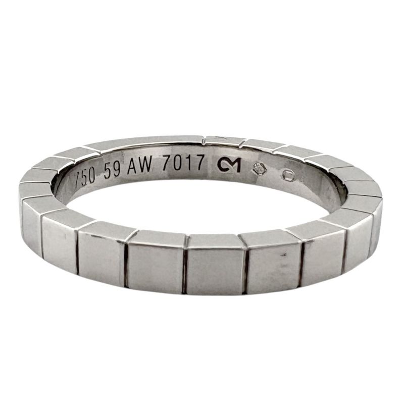 Cartier Lanier Ring Size 18.5 18k Gold 18kwhite Gold Unisex Cartier Preowned