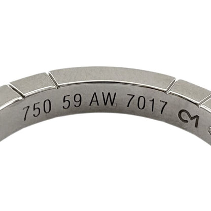 Cartier Lanier Ring Size 18.5 18k Gold 18kwhite Gold Unisex Cartier Preowned