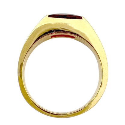 Cartier Tank Citrine Ring Size 17 18k Gold 18K Yellow Gold Citrine Unisex