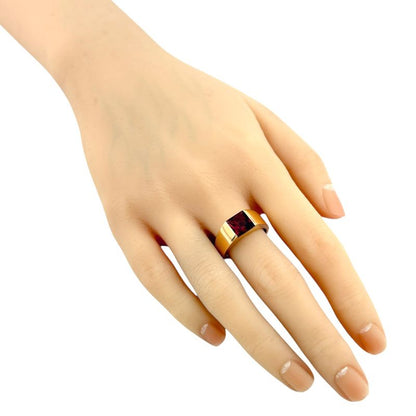 Cartier Tank Citrine Ring Size 17 18k Gold 18K Yellow Gold Citrine Unisex