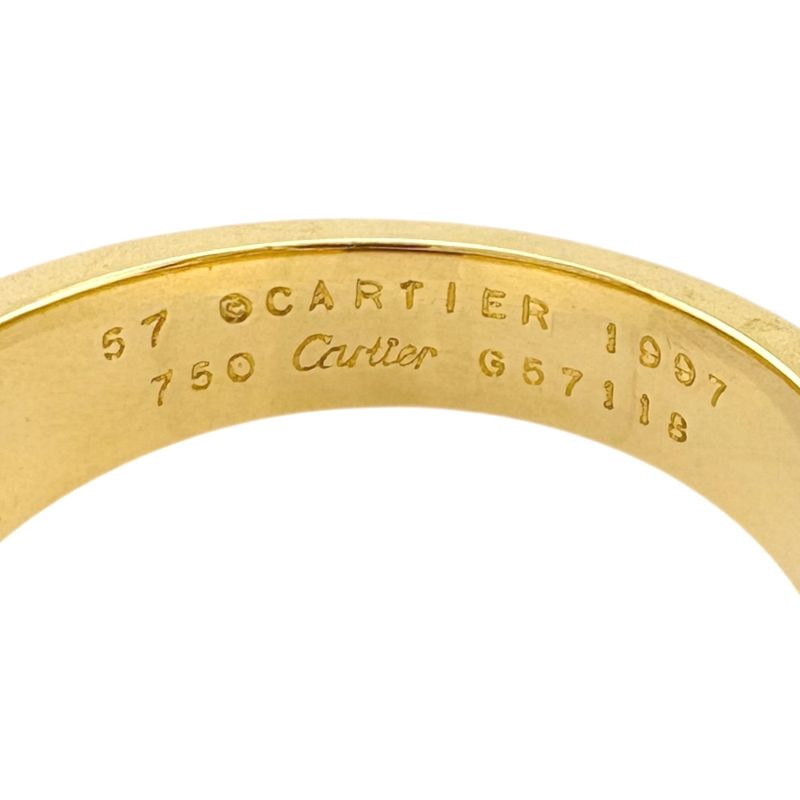 Cartier Tank Citrine Ring Size 17 18k Gold 18K Yellow Gold Citrine Unisex