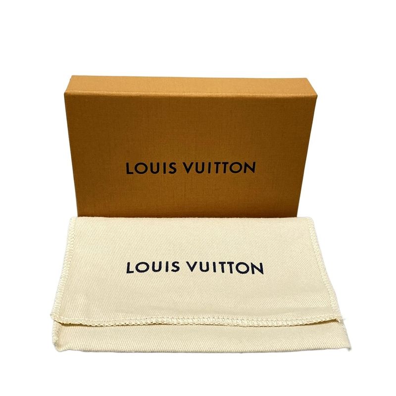 Louis Vuitton Coin Case Monogram Porte Cles Noir M83612 Blue Olympe