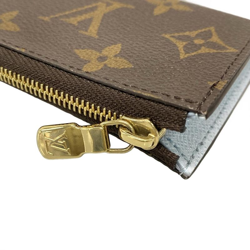 Louis Vuitton Coin Case Monogram Porte Cles Noir M83612 Blue Olympe