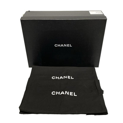 Chanel Short Boots 36 C Women - G34080 Black and Ivory Leather Mouton
