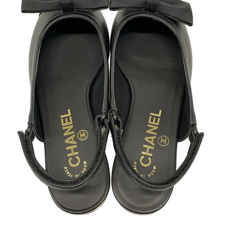 Chanel Sandals 36 1 2 C Women's Excellent Condition - G45689 Black 2024ss