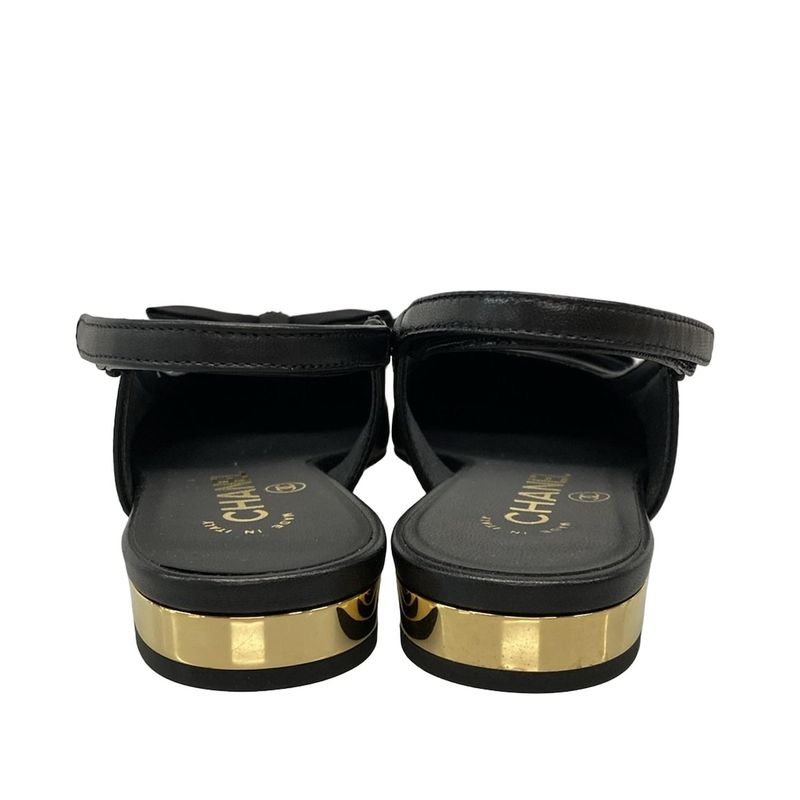 Chanel Sandals 36 1 2 C Women's Excellent Condition - G45689 Black 2024ss