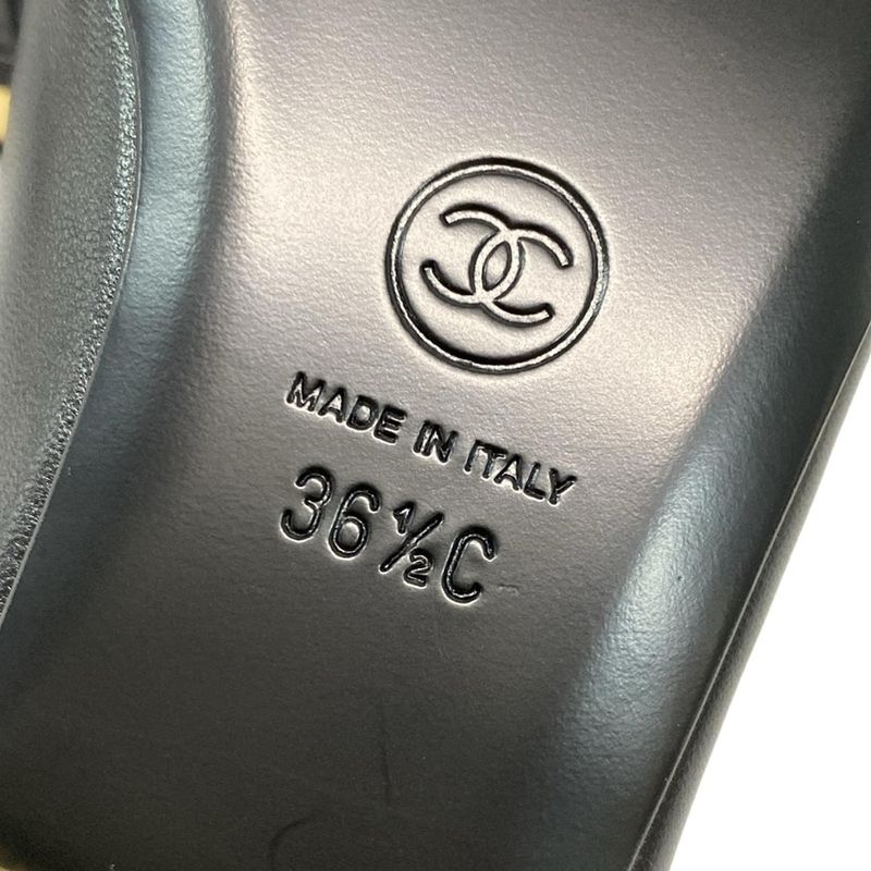 Chanel Sandals 36 1 2 C Women's Excellent Condition - G45689 Black 2024ss