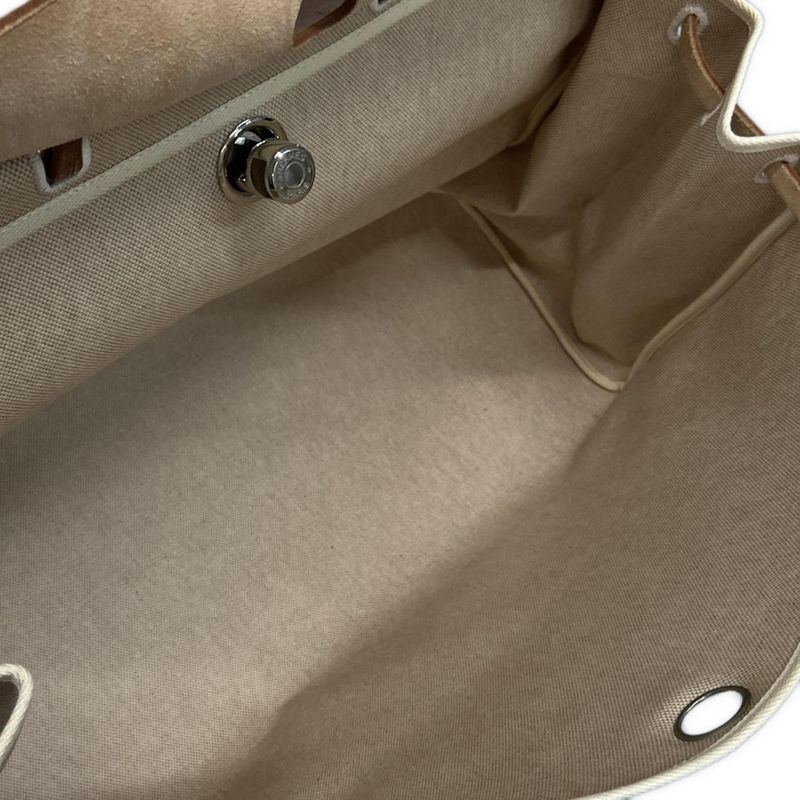 Hermes Herbag Her Bag GM Ivory×brown