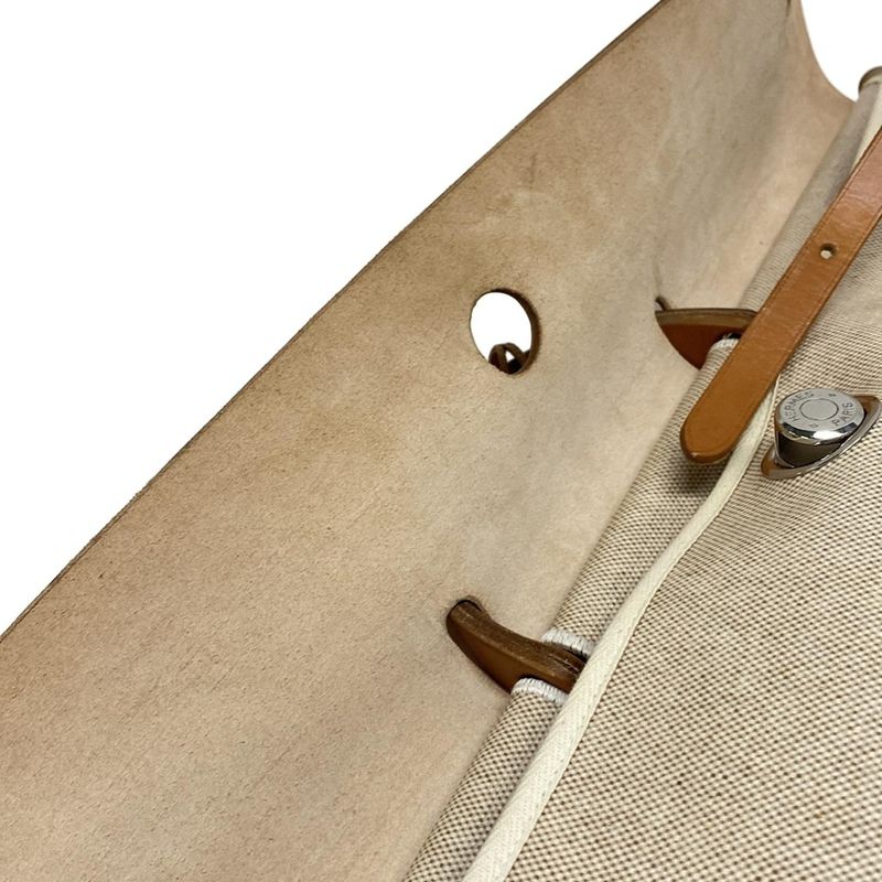 Hermes Herbag Her Bag GM Ivory×brown