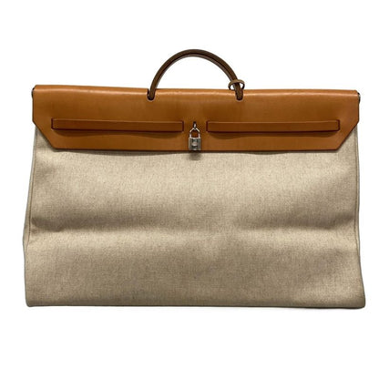 Hermes Herbag Her Bag GM Ivory×brown
