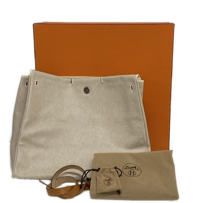 Hermes Herbag Her Bag GM Ivory×brown