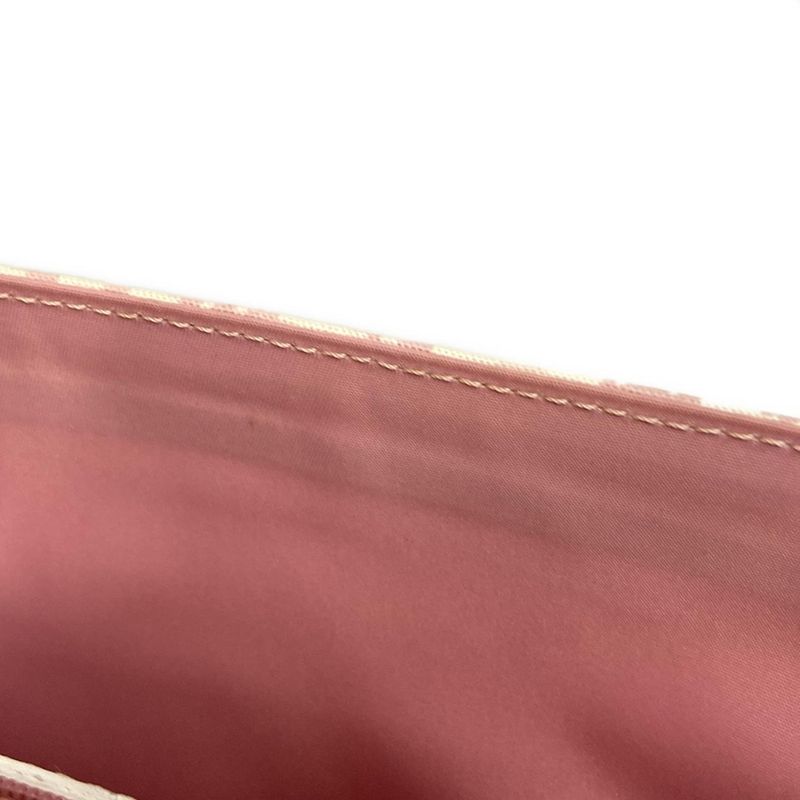 Dior Christian Dior Shoulder Bag Trotter Pink and White Rhinestone Pearl Flower