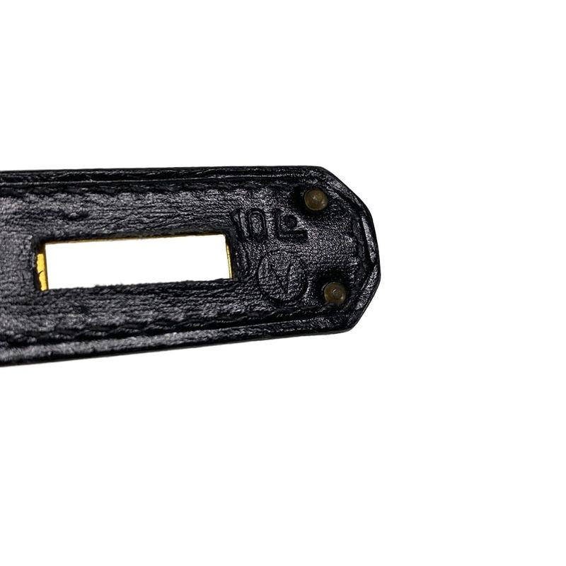 Hermes Handbag Kelly 32 Black Outside Stitching Gold Hardware