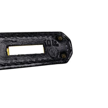 Hermes Handbag Kelly 32 Black Outside Stitching Gold Hardware