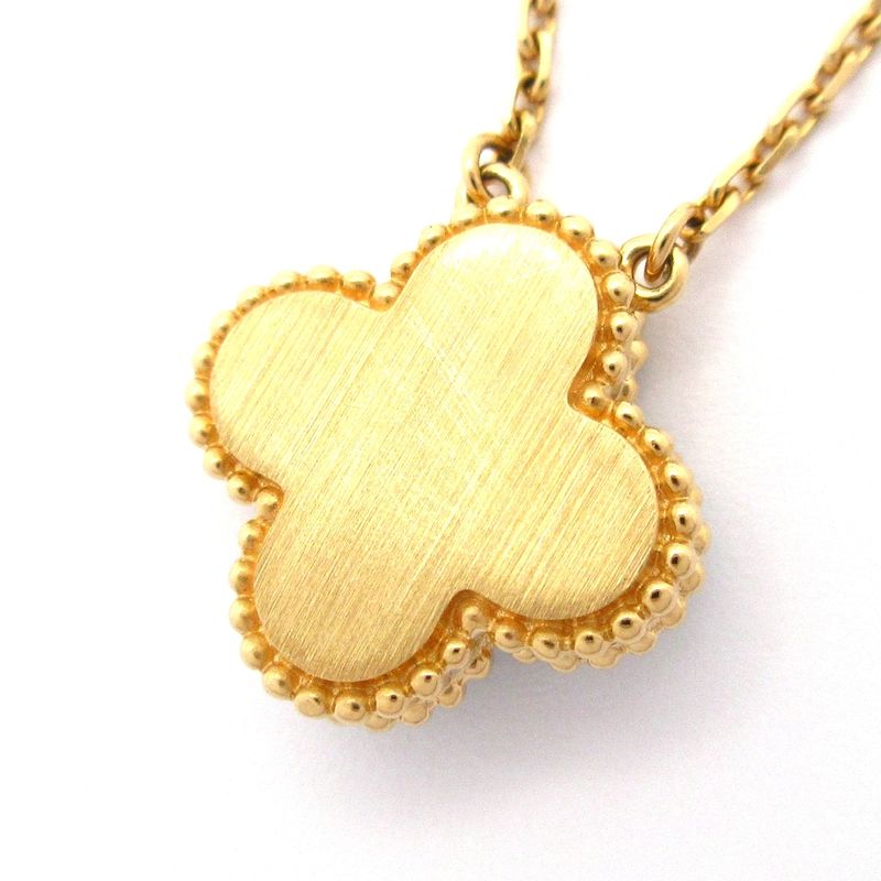 Van Cleef & Arpels Necklace Excellent Condition Vintage Alhambra 18k Pink Gold