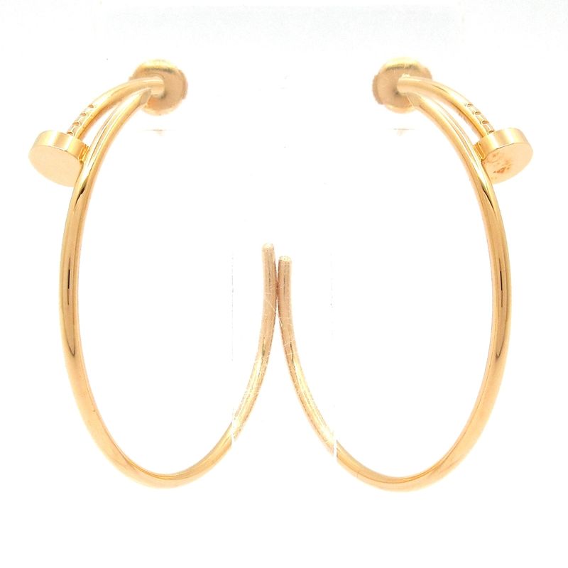 Cartier Earrings Excellent Condition Juste Un Clou 18k Pink Gold
