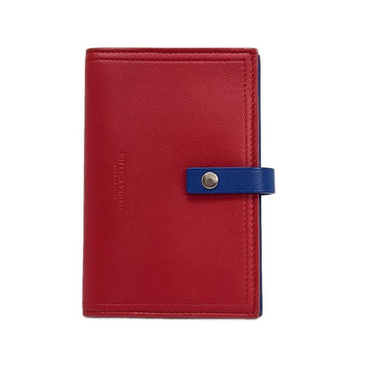 Bottega Veneta Notebook Excellent Condition - Red X Navy Leather