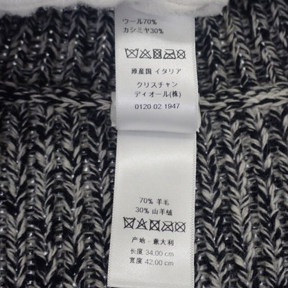 Dior Turtleneck Warmer 11 Dwi316 I007 Snood Wool Cashmere Black Women's Autumn Win