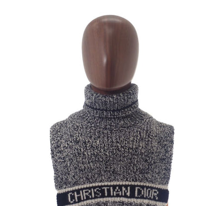 Dior Turtleneck Warmer 11 Dwi316 I007 Snood Wool Cashmere Black Women's Autumn Win